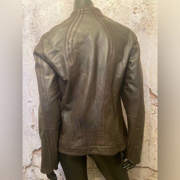Tribal Chocolate Leather Jacket - Picture 6 of 8